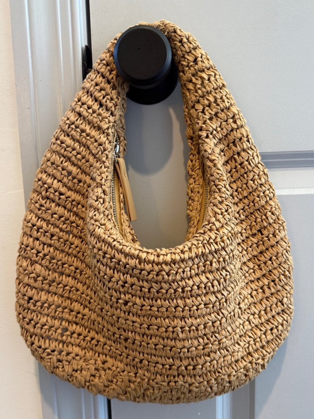 Mango Round Natural Fiber Bag - Picture 2 of 8